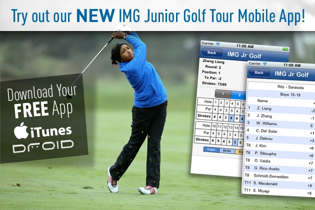 New IMG Junior Golf Tour mobile app available for iPhone and Droid users!