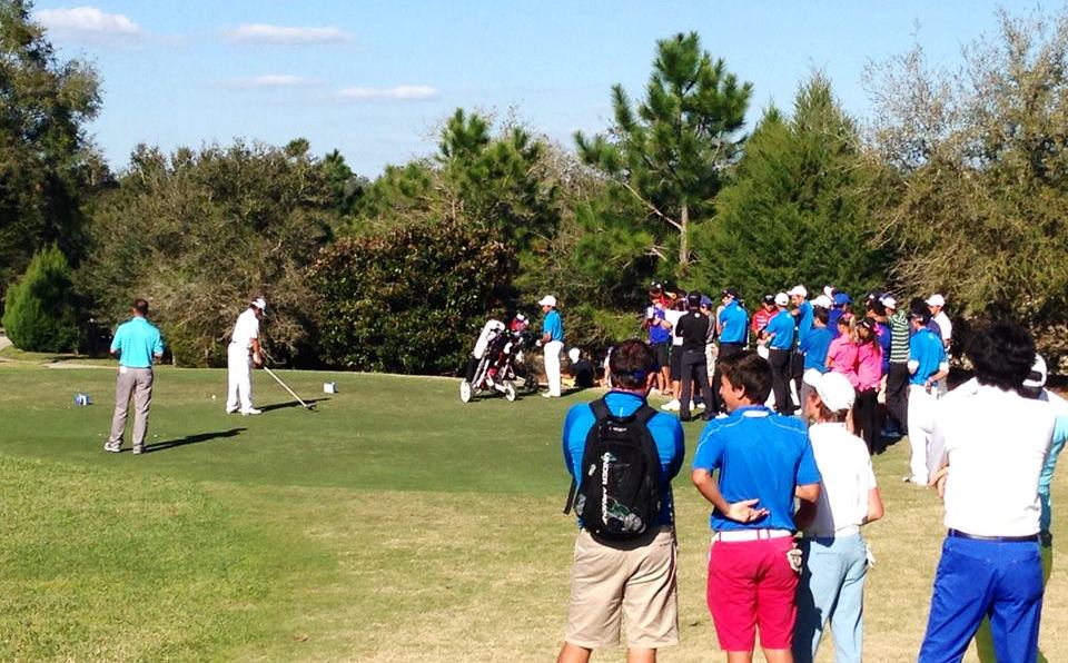 Boys 15-18 playoff begins on the 10th tee Sunday