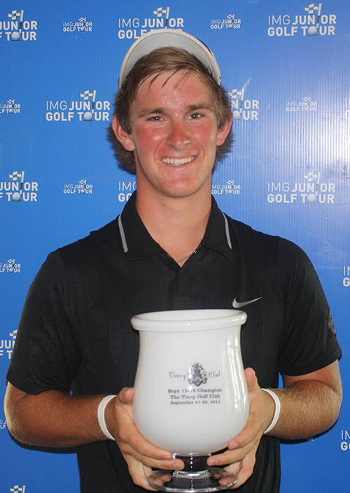 Blake Dyer (Boys 15-18 Champion) with his trophy!