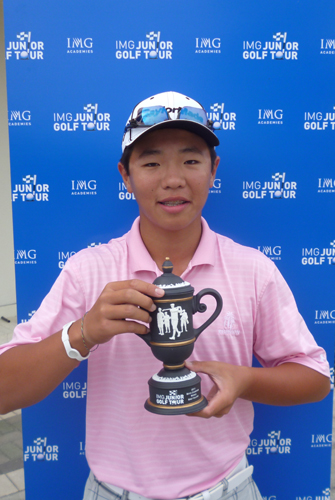 14-year-old Andy Zhang of Reunion shoots 65 to capture IMG Junior Golf Tour victory at World Golf Village